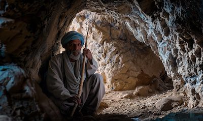 Bild 5 Berber in einer Berberhöhle in Tunesien