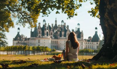5 - château chambord picknick weinberg loiretal frankreich