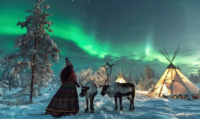 Tag 6 - finnlandreise rentiere sami kultur polarlichter
