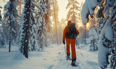 Tag 7 - finnlandreise schneeschuhwandern lappland stille