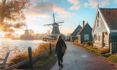 Tag 3 - zaanse schans windmuehlen kaese niederlande reise